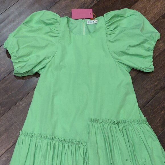 RHODE Bright Green Midi Dress - Picture 8 of 14